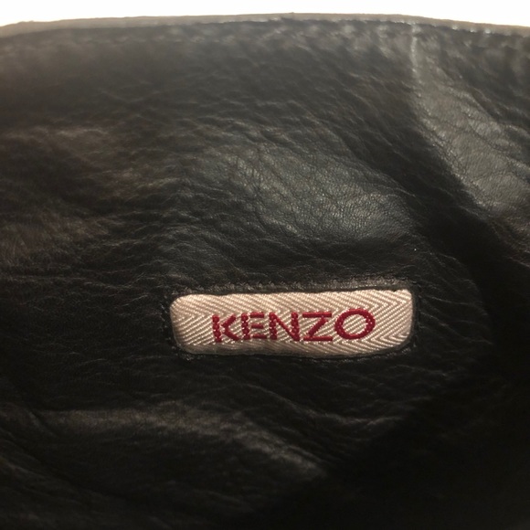 KENZO Suede Heeled Boots with Buckle in Black - Picture 8 of 10